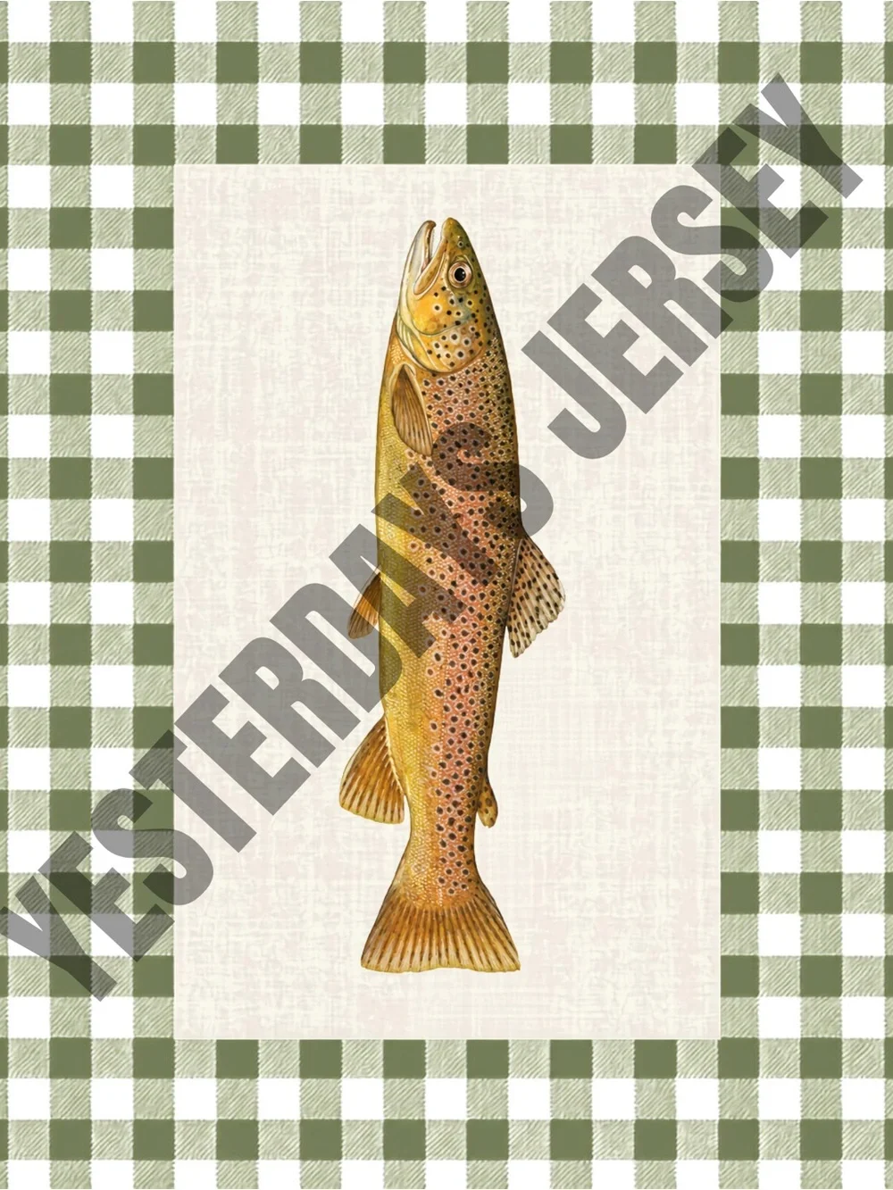 11x14 Rustic Trout Wall Decor Prints
